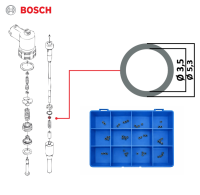 Набор регулировочных шайб BOSCH CR 3,5/5,3 12 размеров по 10 шт.