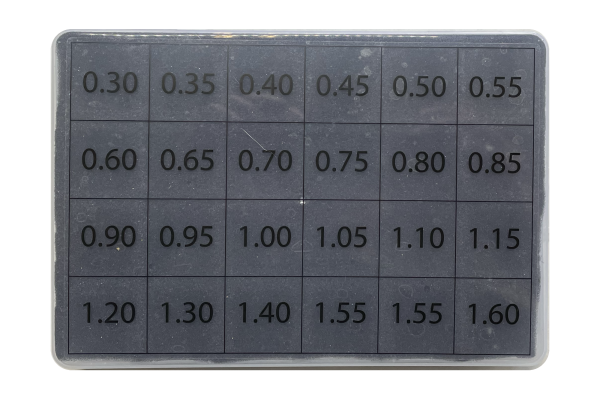 Набор регулировочных шайб E1 (под распылитель) 24 размера по 10 шт.