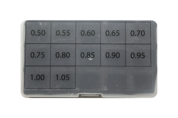 Набор регулировочных шайб E1 / DAF DELPHI 105 (под клапан) 12 размеров по 10 шт.